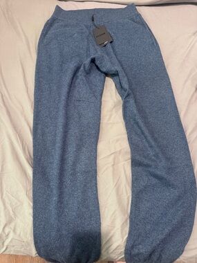 NAADAM Heathered Navy Blue Cashmere sweat pants
